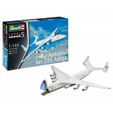 KIT PARA MONTAR REVELL AVIÃO ANTONOV AN-225 MRIJA 1/144 60CM 227 PEÇAS REV 04958